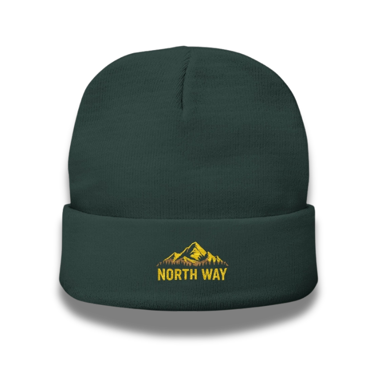 North Way Embroidered Knit Beanie